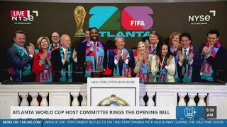 Atlanta World Cup leaders ring bell at NYSE