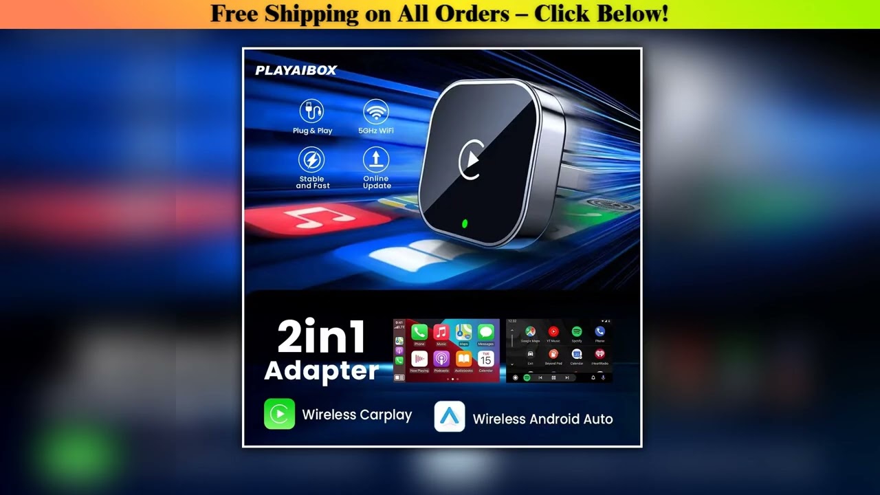 2025 Wireless CarPlay Android Auto Adapter USB Dongle Smart Mini Box Plug And Play 5G WIFI Bluetoot