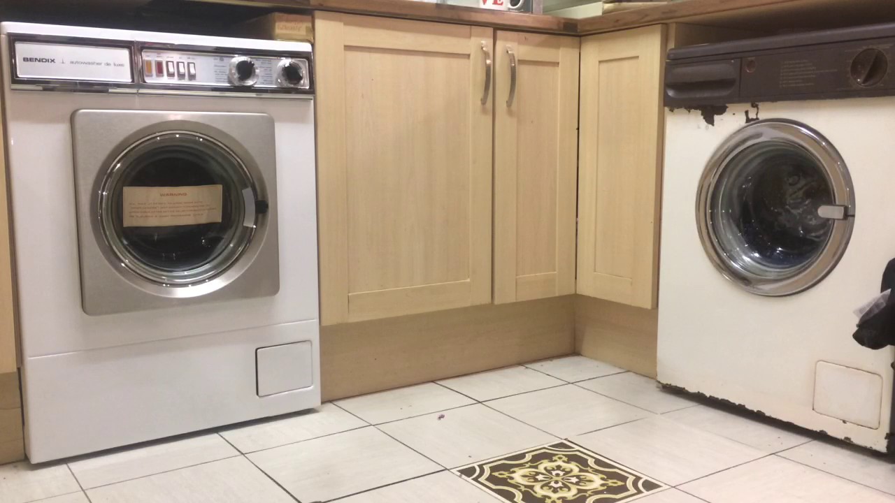 Bendix Autowashers 7147A VS 7128 Rinse & Spin Race