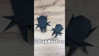 EASY ORIGAMI STAG BEETLE FROM PAPER STEP BY STEP | HOW TO MAKE ORIGAMI BEETLE EASY TUTORIAL