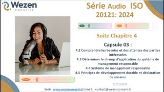 ISO 20121 Version 2024- Capsule 03 ( décryptage des chapitres 4.2 à 4.5)