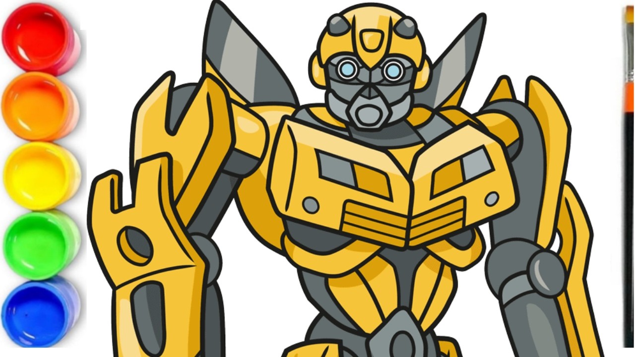 How to Draw Bumblebee Transformers EASY - YouTube