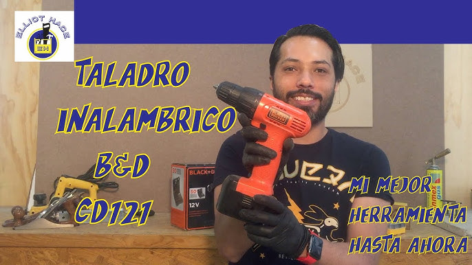 Taladro Black Decker Cd121k Atornillador + Maletin + Puntas