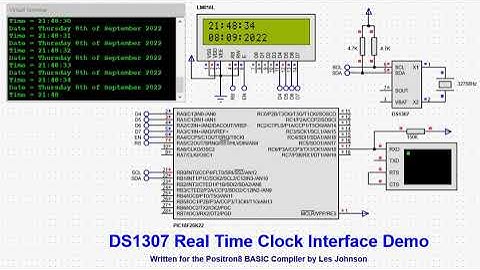 Positron8   DS1307 RTC Library Demo