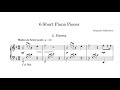 6 Short piano pieces Op. 1, No. 5 &quot;Pierrot&quot; (SCORE) // B. Kallestein - Solo Piano