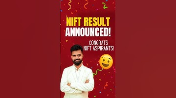Nift 2025 Result Announced! check Nift official website#nift#niftexam#nift2025#niftresult#fashion