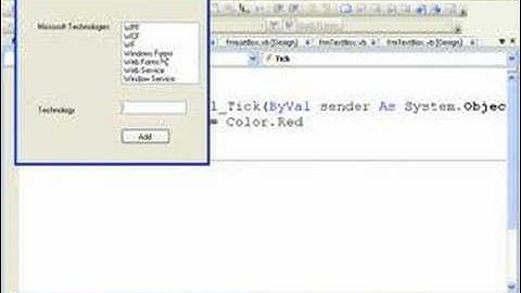 VB .Net 2008 Controls IV : Timer