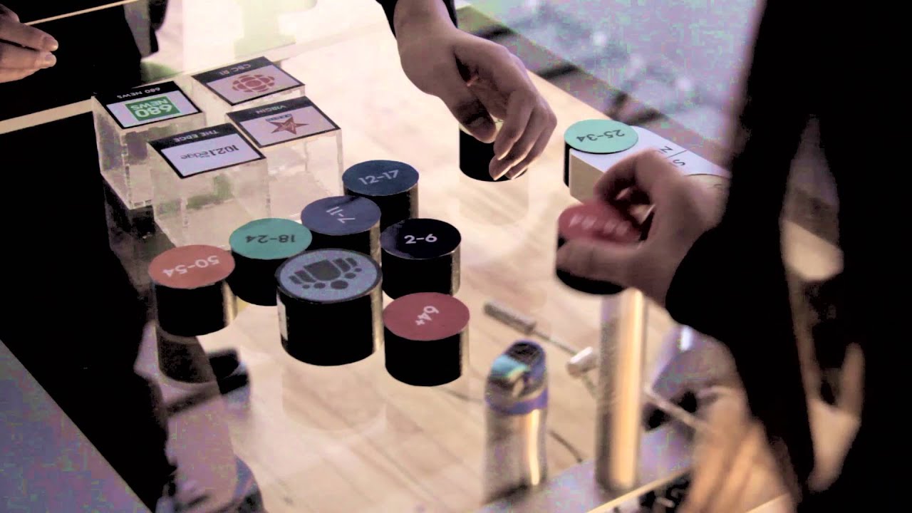 Manipulating Tabletop Objects to Interactively Query Database - YouTube
