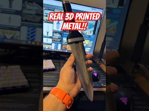 3D Printed METAL!! Thorfinn Dagger Prop!!