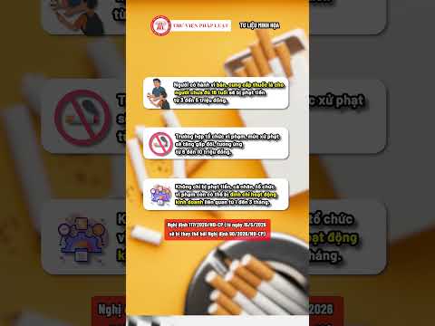 Bán thuốc lá cho người chưa đủ 18 tuổi bị phạt đến 5 triệu đồng| THƯ VIỆN PHÁP LUẬT