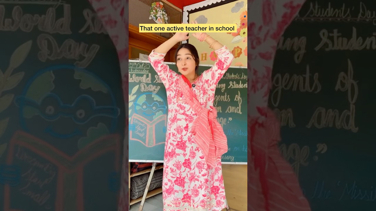 That one active teacher in school 😂 #shorts #viral #explorepage
