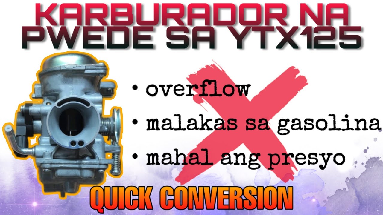 KARBURADOR NA PWEDE SA YTX125 | NO TO TAGAS & GASTOS SA GAS | QUICK TUTORIAL