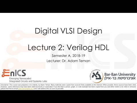 DVD - Lecture 2: Verilog