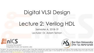 DVD - Lecture 2: Verilog