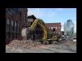 The former Zanetti School demolition begins