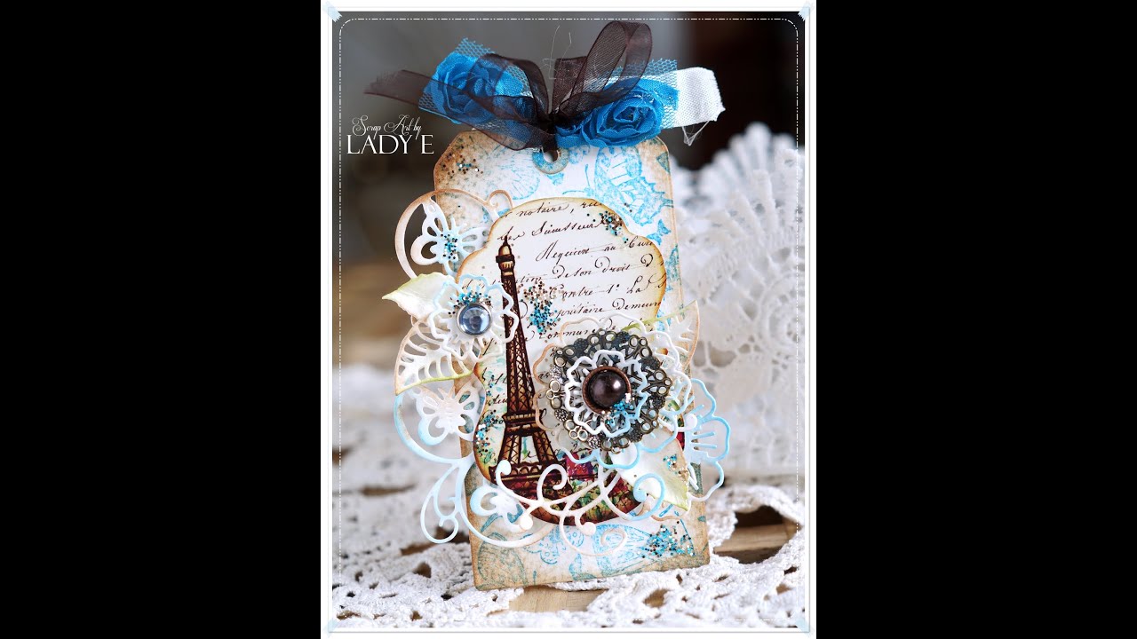 Hugs from PARIS Tag Tutorial Penny Black * Emilia Sieradzan * - YouTube
