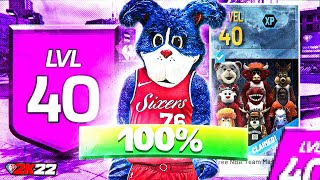 I FINALLY Hit LVL 40 on NBA 2K22 & UNLOCKED LEGEND MASCOTS! (INSANE LVL 40 REACTION)