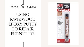 Using Kwikwood Epoxy Putty Stick to Repair Furniture! Easy Demo and Review for Furniture Flips