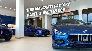 This Blu MC12 Carbon Maserati Ghibli Gransport Is STUNNING! Maserati Blue Color Code
