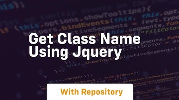 get class name using jquery
