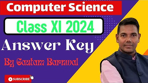 Jac 11th computer science 29 February 2024 answer key||11th computer science answer key 2024