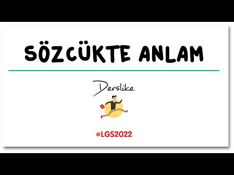 Sözcükte Anlam | 8. Sınıf