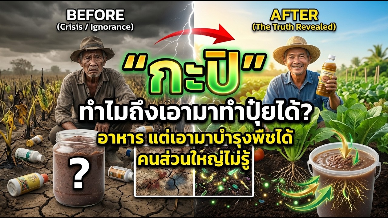 กะปิ ทำไมถึงใช้เป็นปุ๋ยได้ | ปุ๋ยอินทรีย์ทำเอง ใส่ดิน