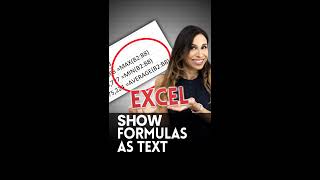 How to Show Excel Formulas in Cells with FORMULATEXT Function #shorts