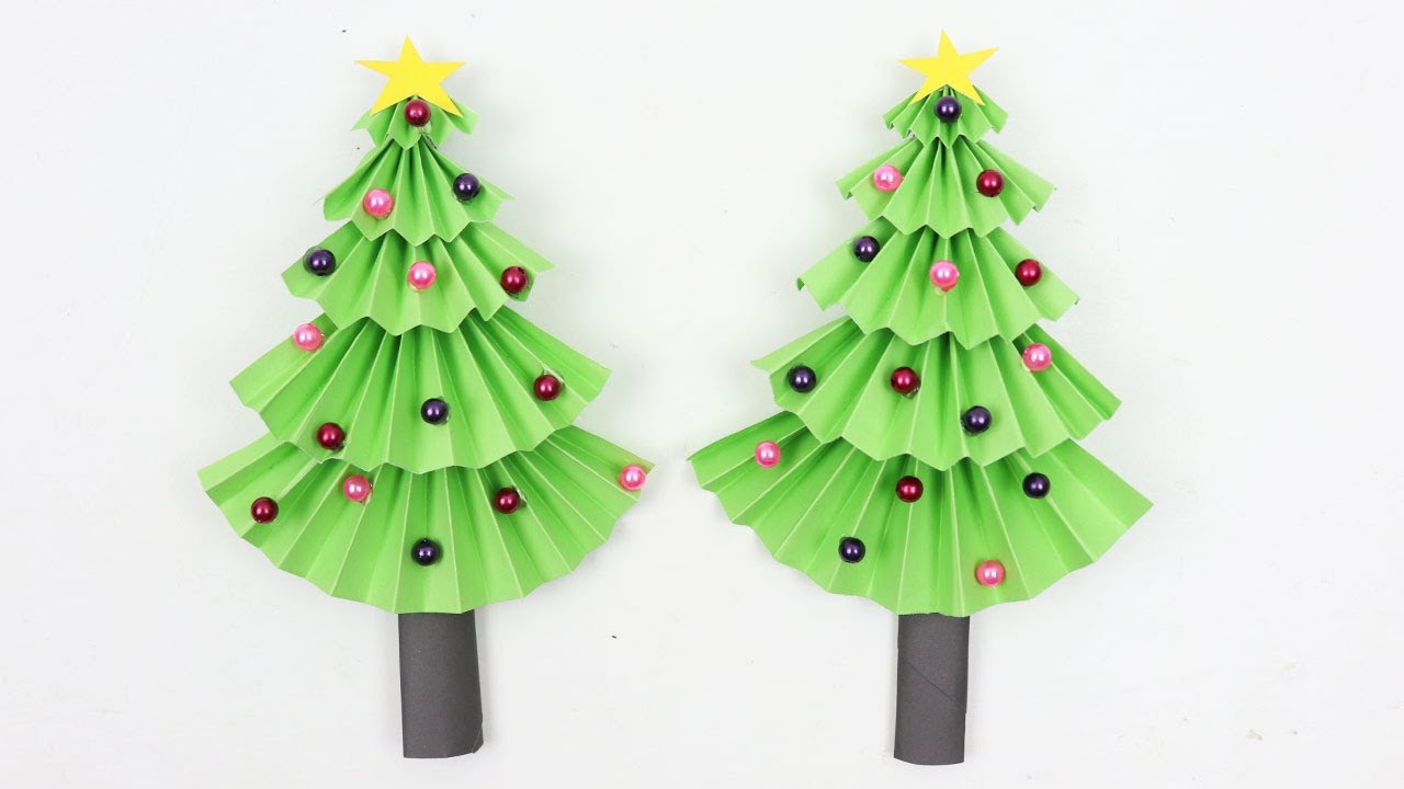 How to Make Easy and Beautiful Christmas Tree for Kids - DIY Paper ...