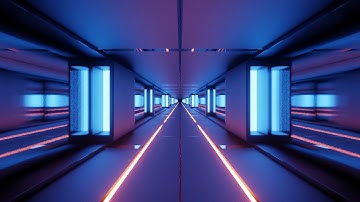 Abstract Scifi tunnel animation loop background VJ Loop || Free footage