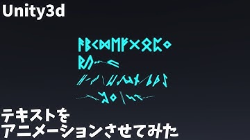 Unityでテキストをアニメーションさせてみた