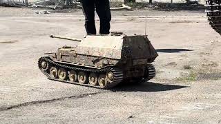 RC Elefant Tank Armortek scale 1/6 driving. #tank #rc #panzer 