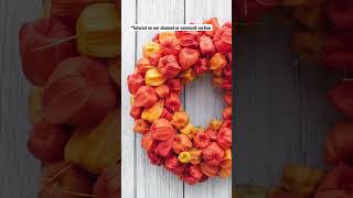 Lovely Fall Wreath🧡 #wreaths #diycrafts #tutorial