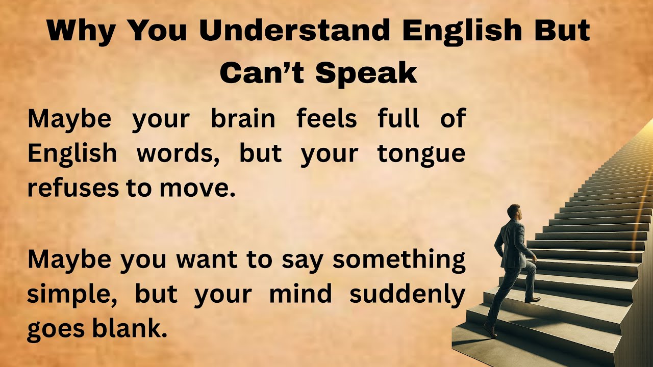 Why You Understand English But Can’t Speak || Improve Your English || Bookish English