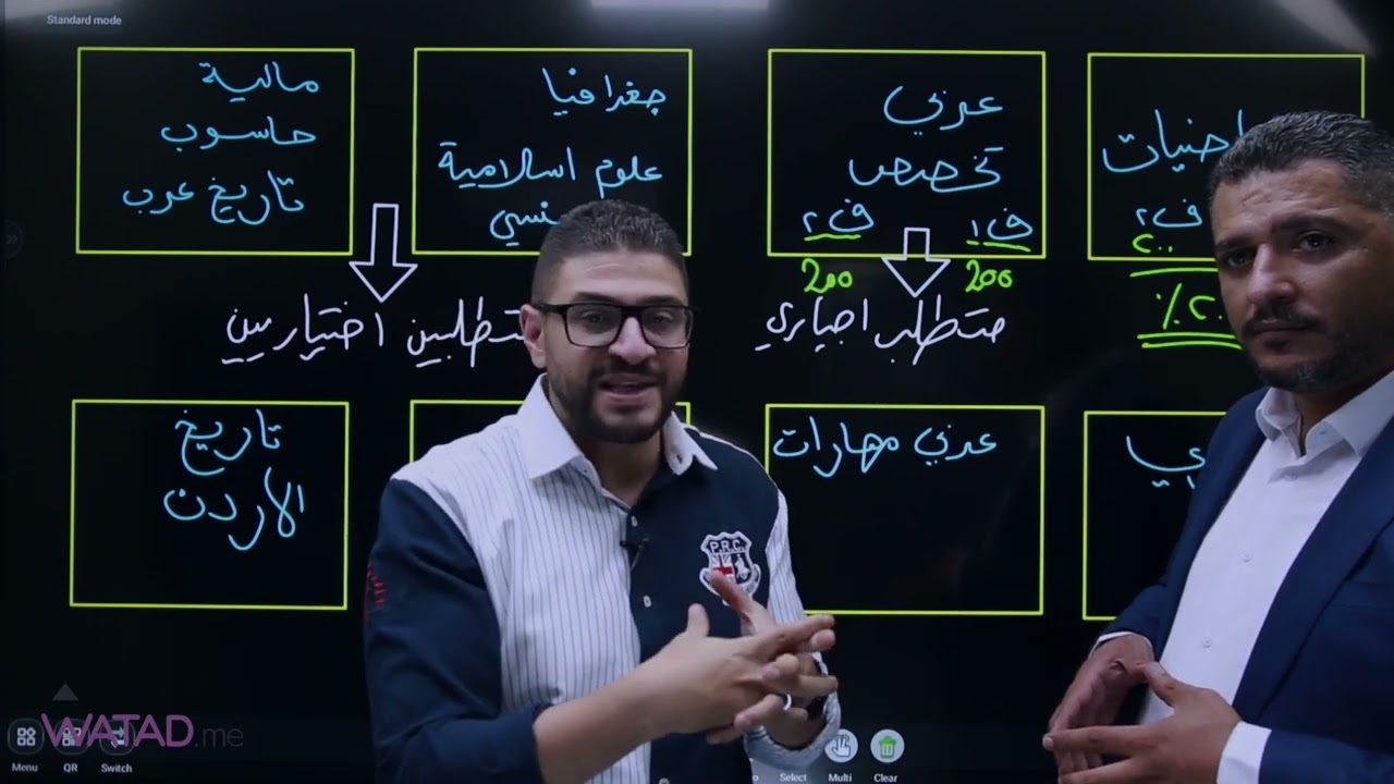 فيديو تعريفي عن المواد للفرع الادبي وأوزان المواد واهميتها في حساب المعدل