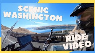 Scenic Ride up Columbia River on a motorcycle