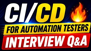CI/CD for Automation Testers 🔥/DevOps Engineers -Interview Q&A #testing #automationtesting #sdet #qa