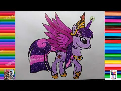 Video Vẽ ngựa pony lấp lánh - How to draw Twilight Sparkle - youtube