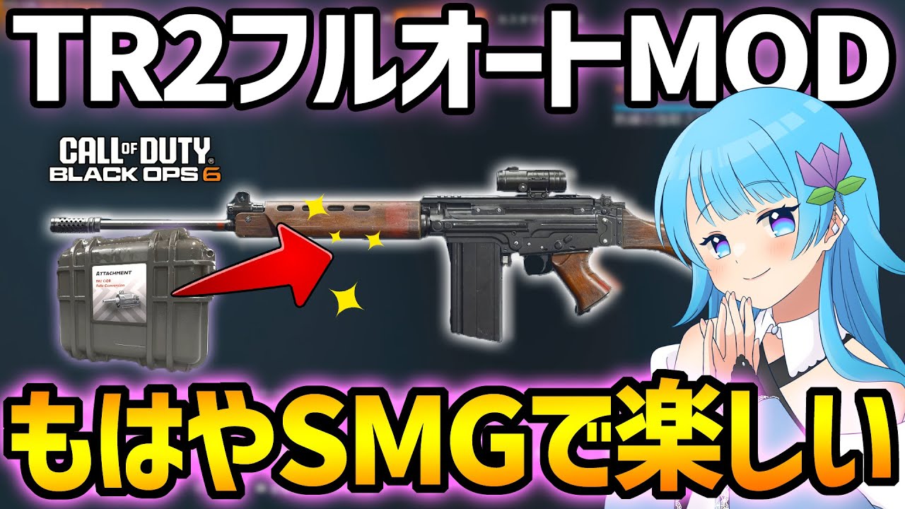 【COD:BO6】マークスマンライフルTR2を新MODでフルオートに改造！撃ちまくったら近距離勝ててスコスト祭りへ！