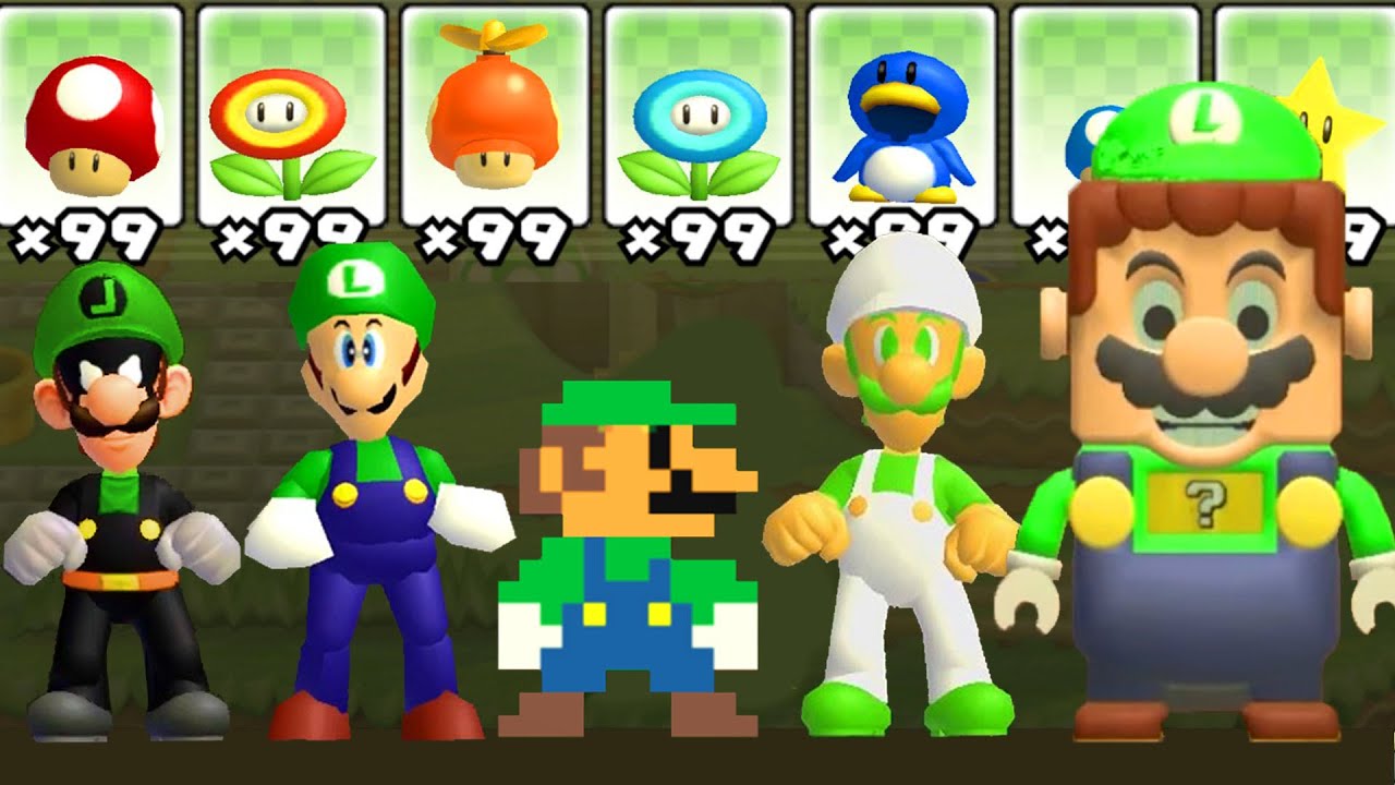 What Happens If Dark N64 8 Bit And Lego Luigi Use Marios Power Ups Youtube What Happens If Dark N64 8 Bit And Lego Luigi Use Marios Power Ups Youtube