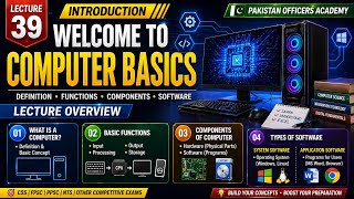 ❓ What is a Computer? | Basic Functions & Components Explained | CSS General Science Lecture