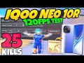 🔥iQOO Neo 10R BGMI 120fps Test ( Update 4.3 ) with Fps Meter + Screen Recording
