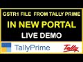 HOW TO FILE GSTR1 NOVEMBER MONTH FROM TALLY PRIME IN NEW GSTR1 PORTAL | GSTR1 FILE FROM TALLYPRIME