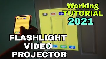 FLASHLIGHT VIDEO PROJECTOR TUTORIAL 2021.100% Working to all device