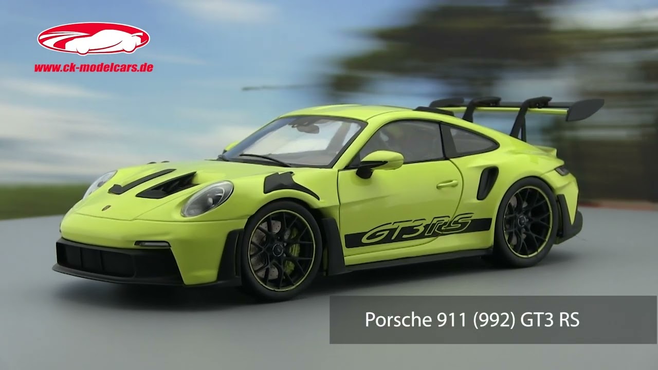 Solido 1:18 Porsche 911 (992) GT3 RS 建設年 2024 ネオン ライム