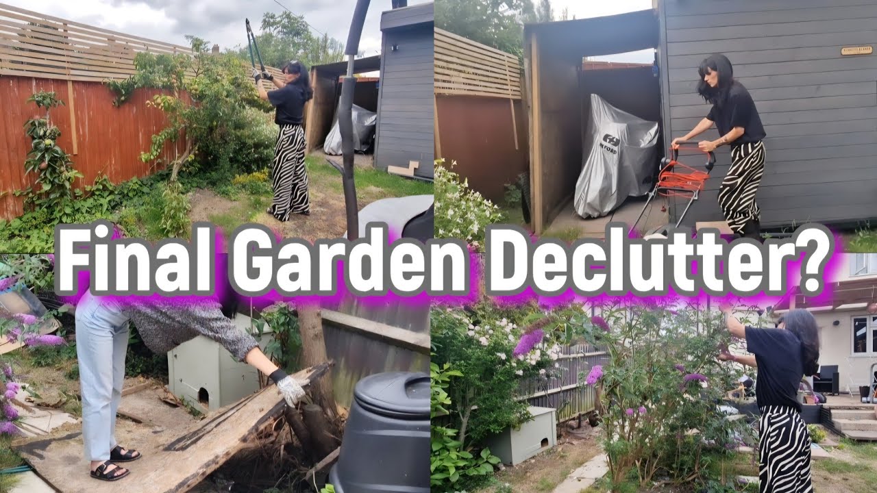 Declutter Garden GARDEN DECLUTTER FULL ON!!!! #declutter #decluttering #organise - YouTube