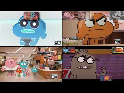 The Amazing world of Gumball Sparta remixes Quadparison 2