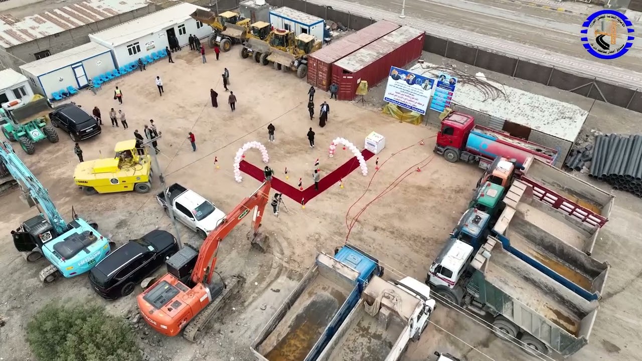 وضع حجز الاساس لمشروع حي الموطفين في قضاء البطحاء  من ضمن مشاريع صندوق اعمار محافظة ذي قار