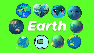 Animated Earth GIF Green Screen Pack (Free Download)