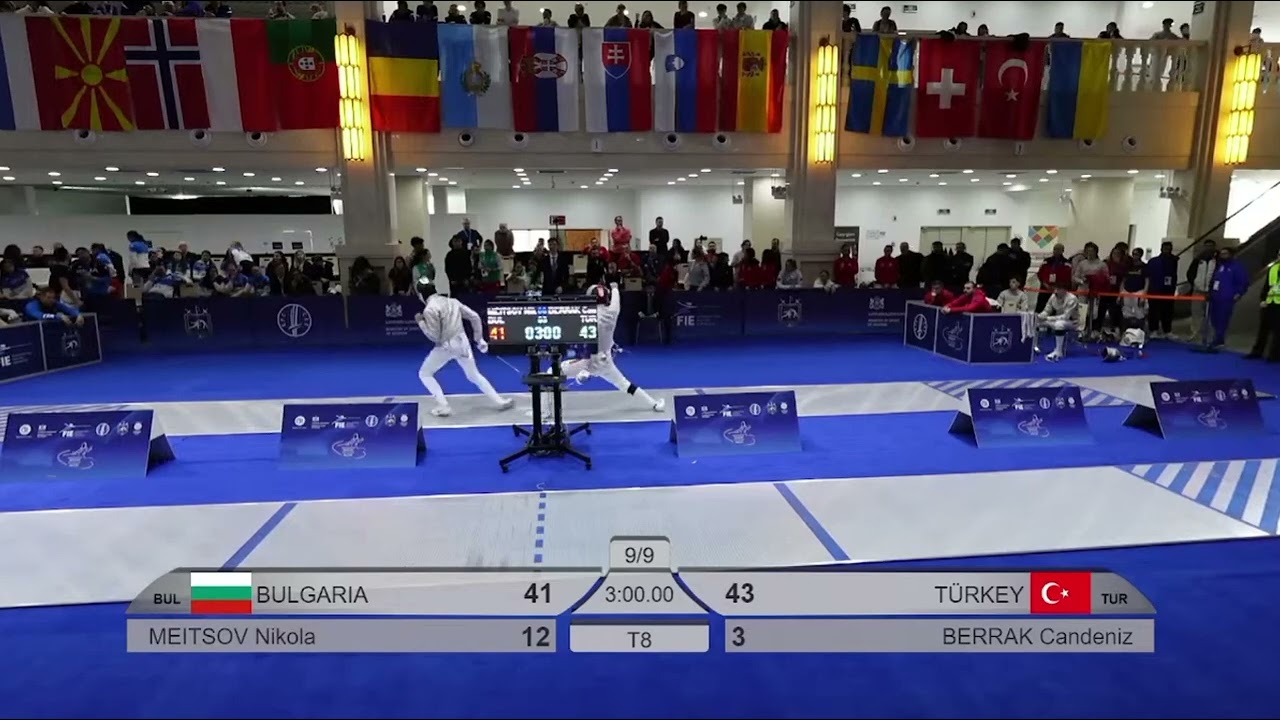 NIkola MEITSOV's 16-4 Comeback at the Cadet European Fencing Championship Tbilisi, Georgia.